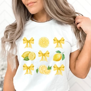 Lemon T-shirt, Lemon Shirt, Coquette Lemons, Lemon Lover, Food Shirt, Yellow Coquette, Italian Lemons, Boho Shirt Fruit Shirt, Vintage Lemon