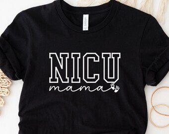 NICU Mama T-Shirt: Preemie Mom Gift, Unisex Jersey Tee