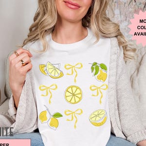 Comfort Colors Lemon Shirt, Coquette Lemons, Boho Fruit Shirt, Vintage Lemon T-shirt, Italian Lemons, Cottagecore Lemon Shirt, Graphic Fruit