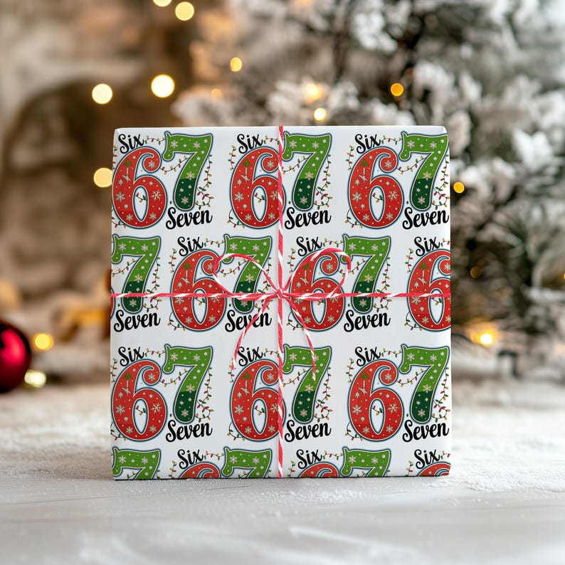 67 Wrapping Paper - Six Seven Gift Wrap - Etsy