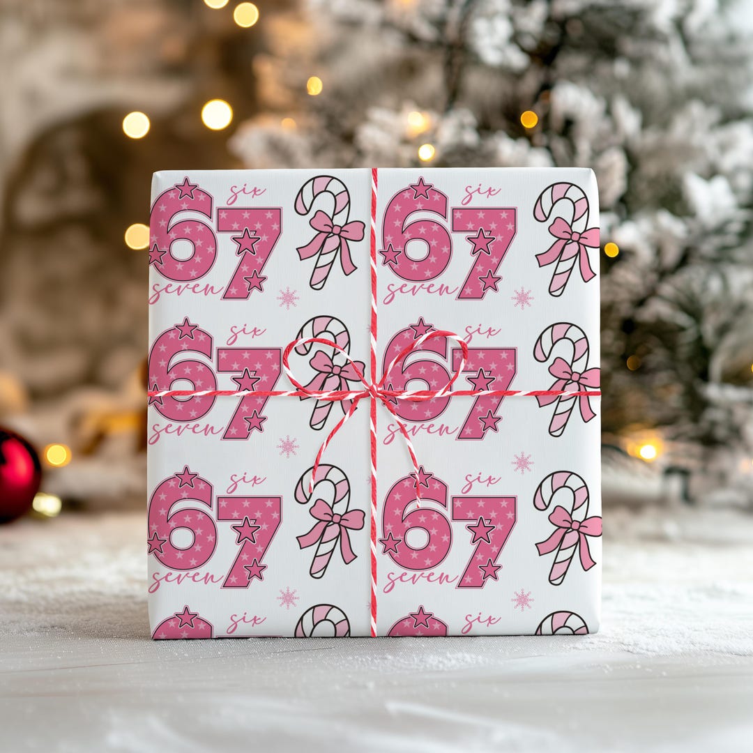67 Rapping Paper 67 Wrapping Paper, Six Seven Meme Wrap, Kids Funny Wrapping Paper, Gen ...