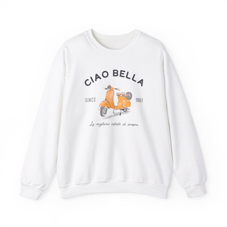 Ciao Bella Vespa Sweatshirt: Italian Vacation Shirt Bild 9