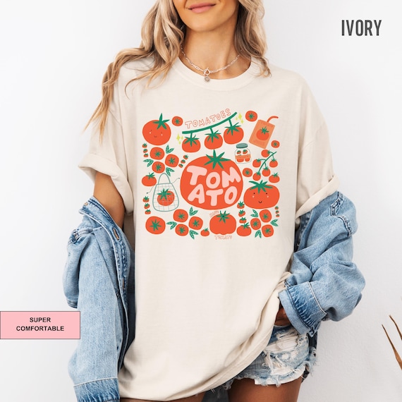 Comfort Colors Tomato Shirt: Cottagecore Garden Tee