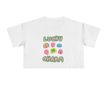 Glücksbringer Ernte-t-Shirt | pastellfarbenes St. Patrick's Shirt mit Marshmallows