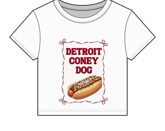 Detroit Coney Hunde T-Shirt | Retro Hot Dog Shirt