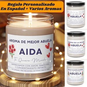 Abuela Name Gift, Grandma Abuela Gifts, Abuela Mother&#39;s Day, Día de la Madre, Personalized Gift Abuela, Abuela Gift, Gifted-for Grandma (D)