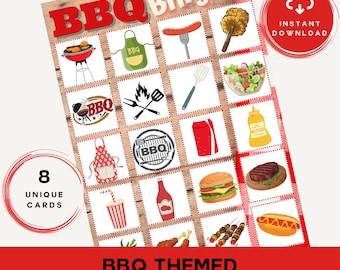 BBQ Bingo Game: Family Summer Activity (Digital Download)