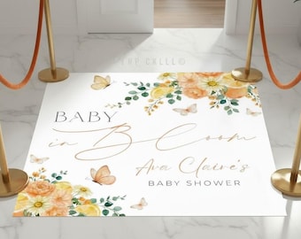 Garden Sticker: Personalized Floral Decal for Baby Shower, Printed and Shipped - PRI15