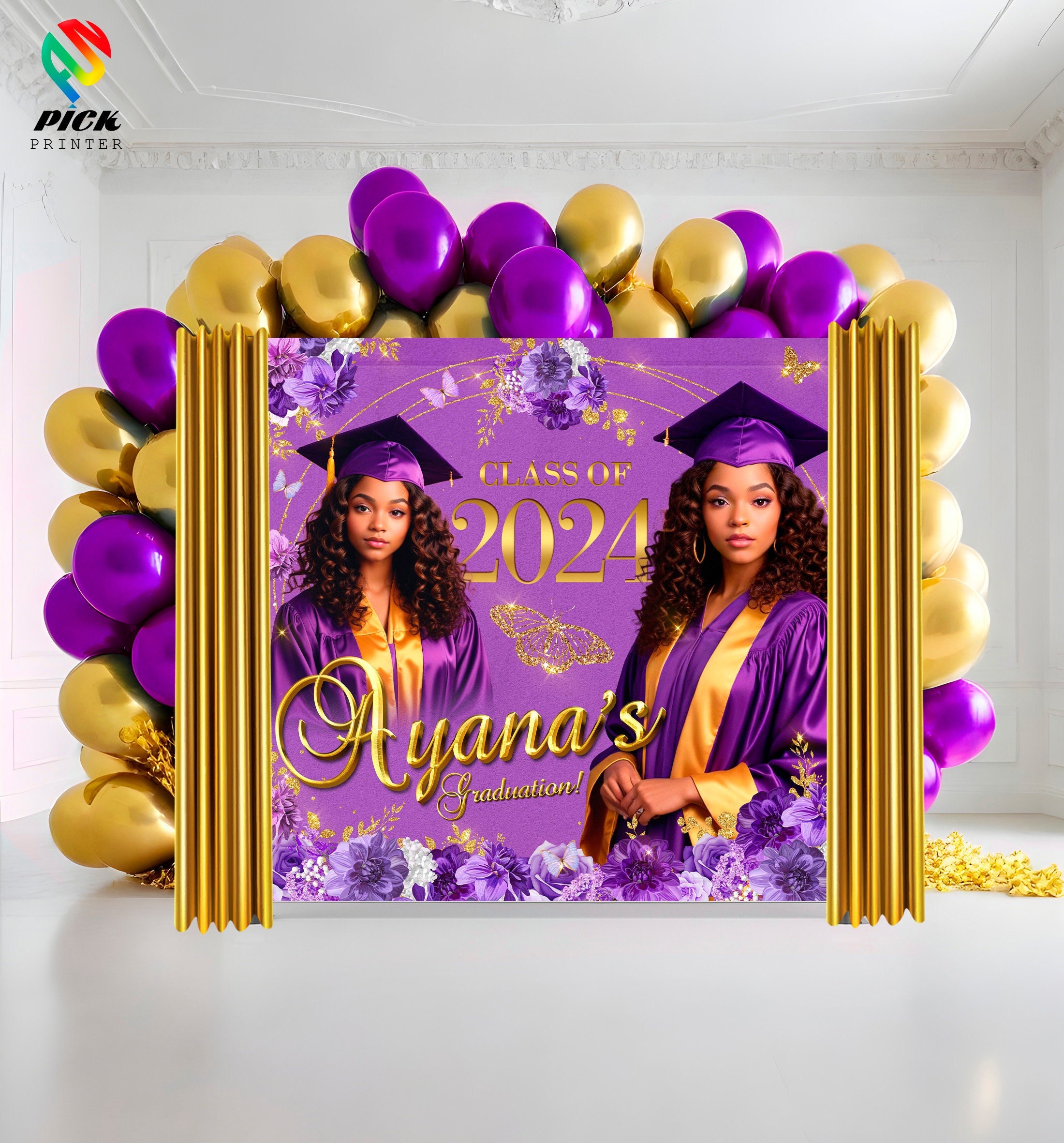 1 Ensemble De Bannière De Graduation Suspendue Guirlande Décorative