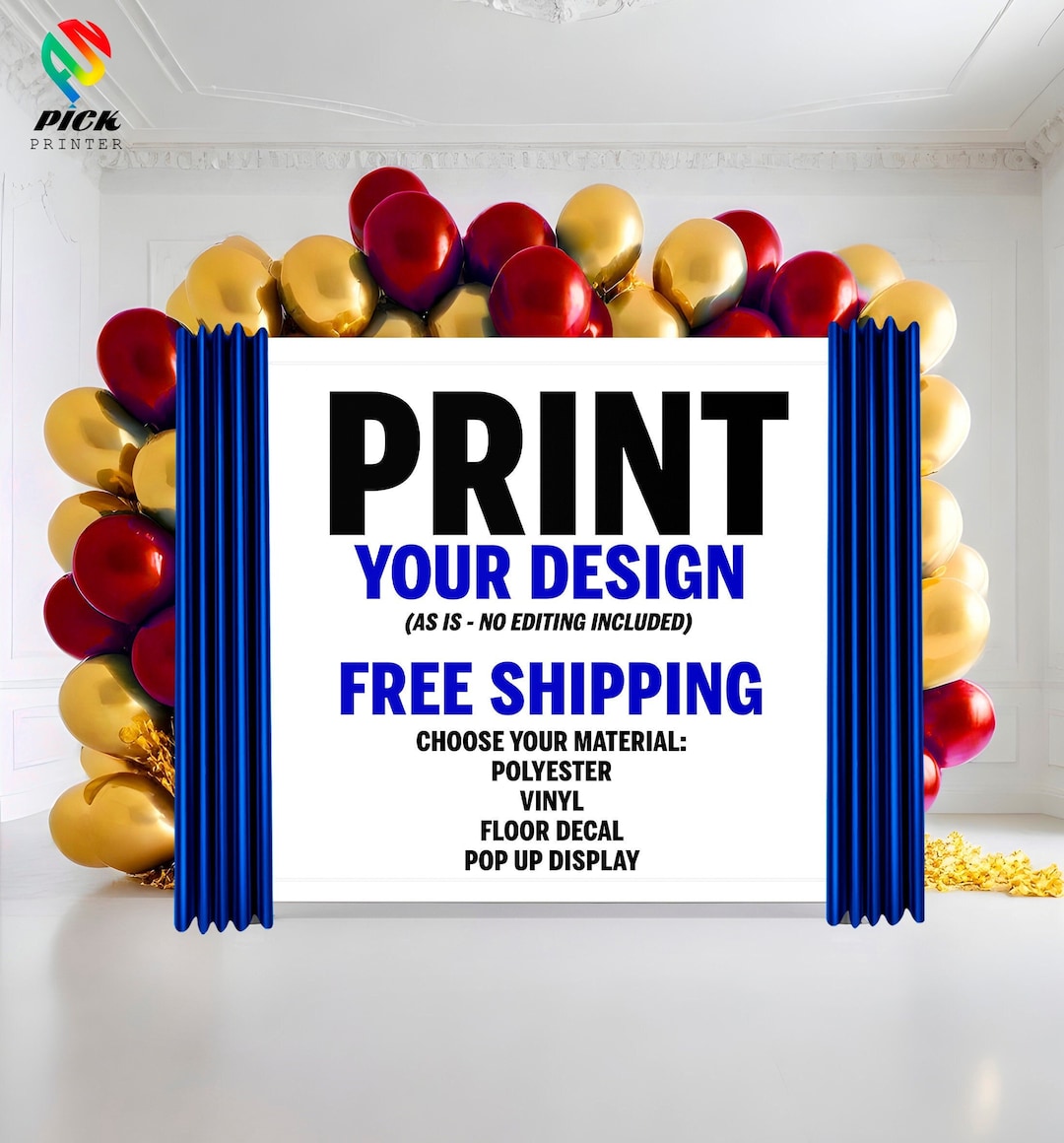 Custom Banner Printing: Your Design on Vinyl or Polyester -PP01 - Etsy