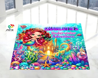 Little Mermaid Floor Decal: Under the Sea Vinyl Sticker