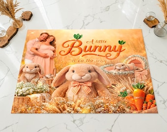 Removable Floor Decal: Little Bunny Baby Shower Dance Wrap, (We print and ship) - PRI13
