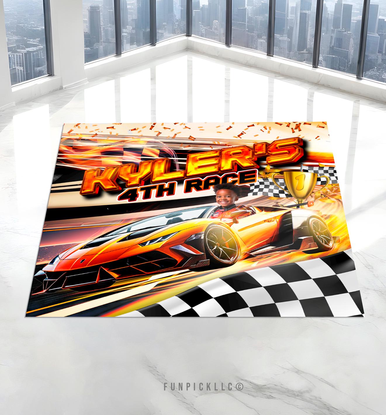 Formula 1 Racing Car Backdrop: Custom Vinyl Banner - Etsy