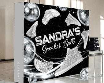 Fabric Pop Up Display: Sneaker Ball Photo Backdrop, (We print and ship) - SNB01