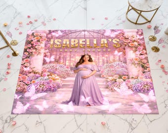 Garden Sticker: Personalized Floral Decal for Baby Shower, Printed and Shipped - PRI14