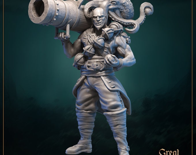 One-Eyed Richie - 35mm Heroic Scale Fantasy Resin Miniature by Great Grimoire | Gathering Storm | Dream It Make it 3d