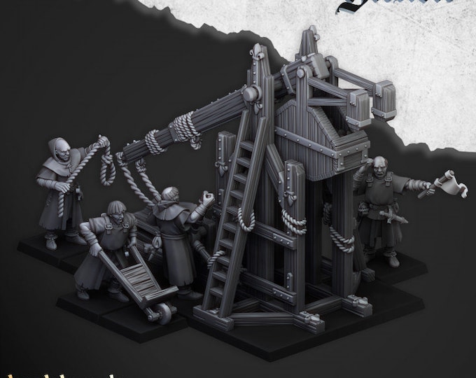 Gallia Trebuchet Crew| Highlands Miniatures| dreamitmakeit3d