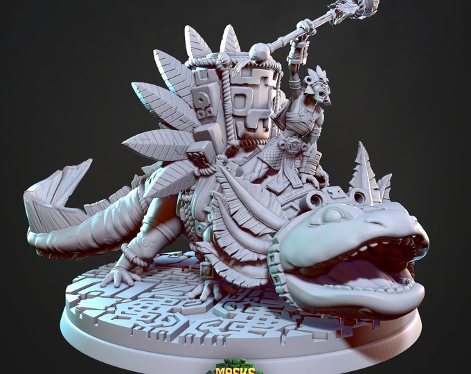 Akna - Mounted Warrior, Cast N Play- Masks of Kiimil