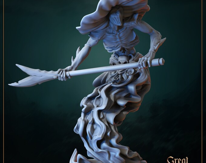 Man o War Defense Pose- 35mm Heroic Scale Fantasy Resin Miniature by Great Grimoire | Gathering Storm | Dream It Make it 3d