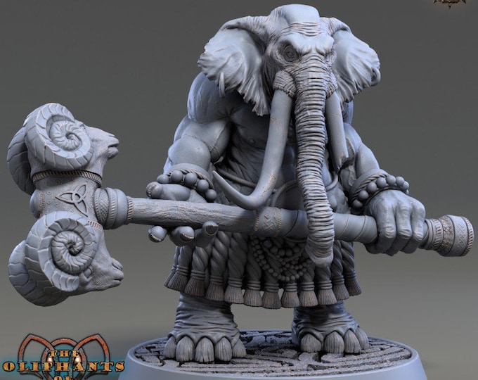 Plaaka Headgear | The Oliphants of Red Ridge| 3D Printed 32mm or 75mm-scale resin model by Daybreak Miniatures