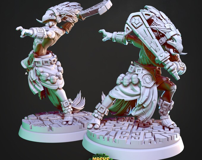 Kabil- Melee Warrior, Cast N Play- Masks of Kiimi