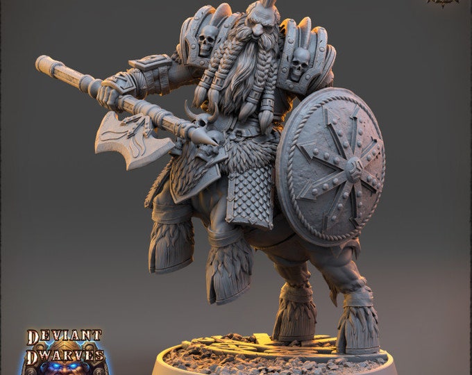 Arnan Stonecold| Deviant Dwarves of the Pandemonium | Daybreak Miniatures |5E Resin Miniatures | Tabletop Gaming |Dwarf Tabletop Warrior