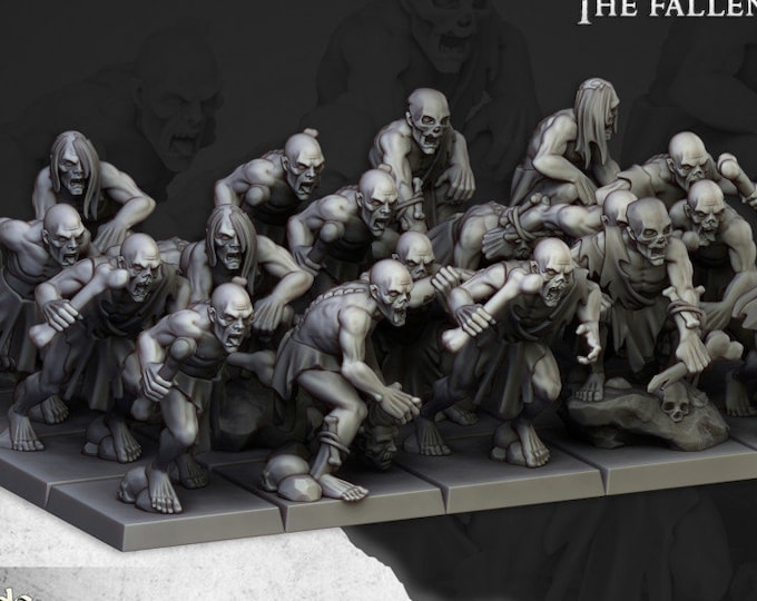 Ghouls Unit-Transilvanya The Fallen Realm |Highlands Miniatures |Dream It Make It 3d