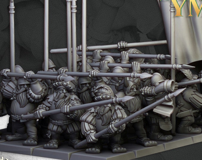 Highlands Miniatures Dwarfs Pikeman