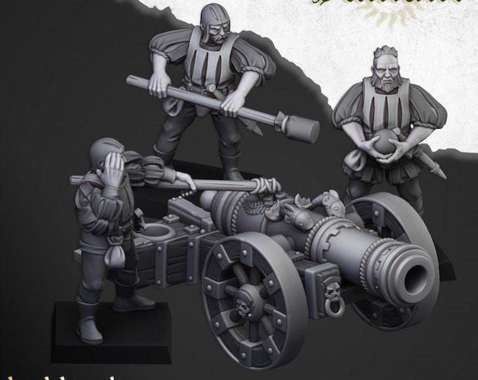 Sunland Great Cannon - Highlands Miniatures |Dream It Make It 3d
