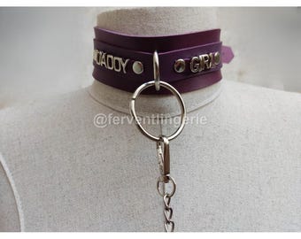 Custom Letter Faux Leather Choker: Personalized Name Collar