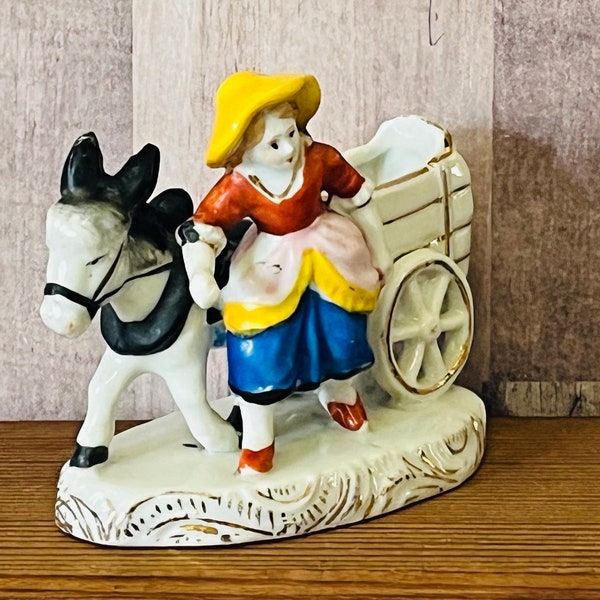 Donkey Pulling Cart Etsy