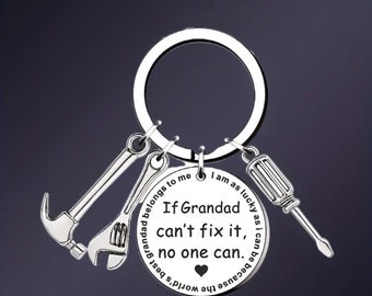 Grandad keychain, Gift For Grandad, Birthday Gift, Gift For Father, Keychain pendant, Father’s day gift