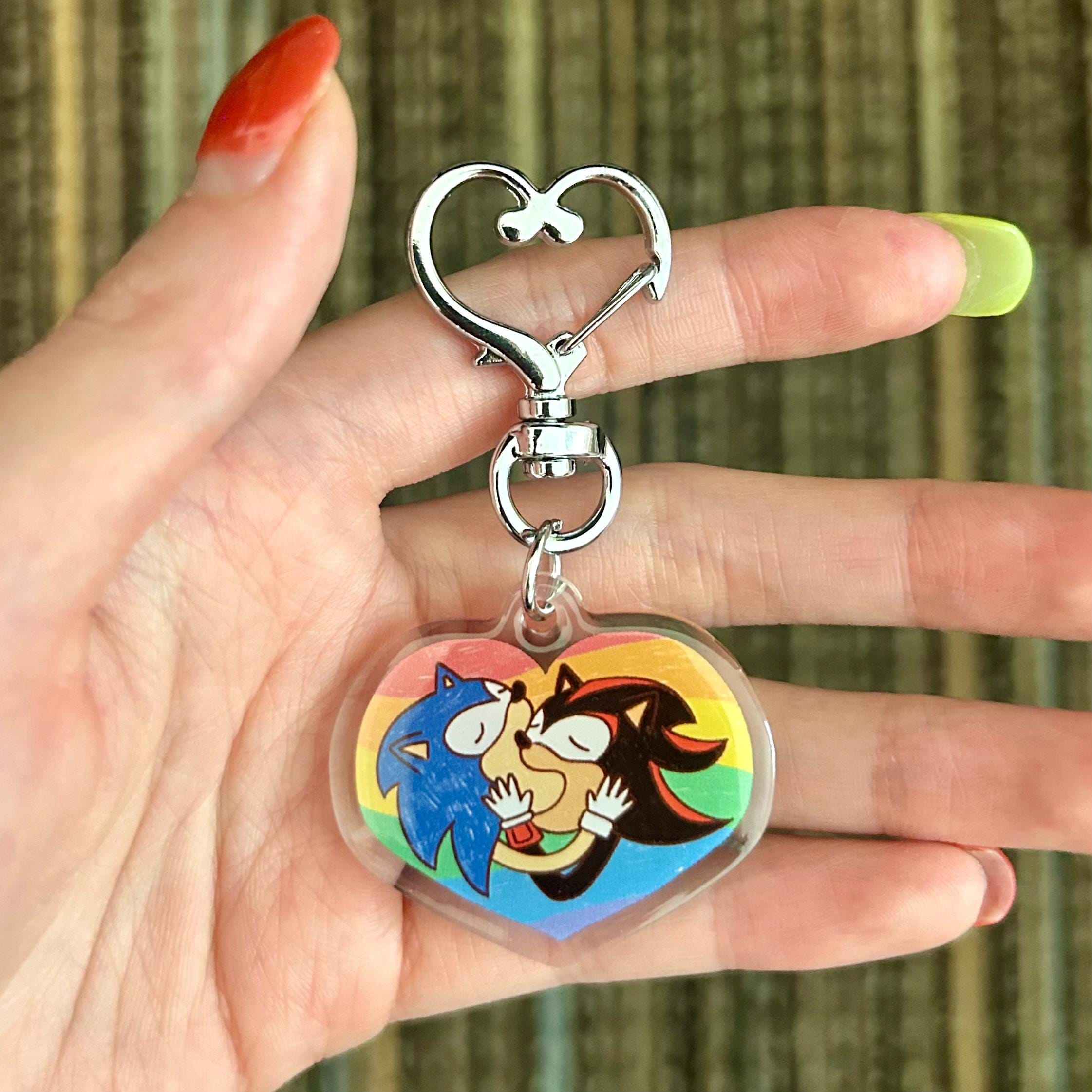 Sonic X Shadow Acrylic Keychain - Etsy