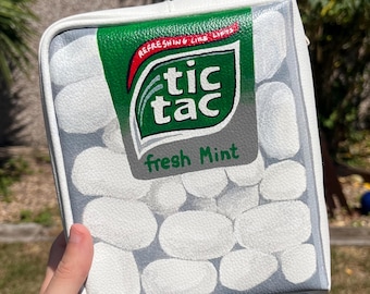 TicTac Handpainted Cosmetics Bag