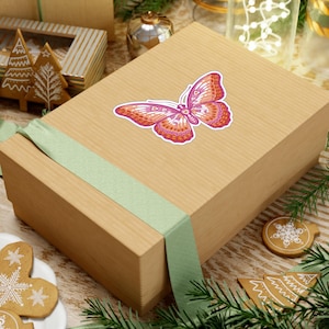 Lesbian Pride Butterfly Vinyl Kiss-cut Sticker