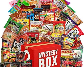 Asian Noodle Korean Ramen | Food gift set hamper | Spicy noodle | Nongshim | Samyang | Noodle Soup | Personalised Giftamen Mystery Box