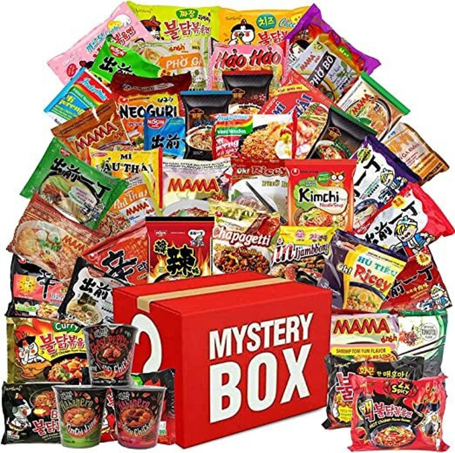 Asian Noodle Korean Ramen Food Gift Set Hamper Spicy Etsy UK