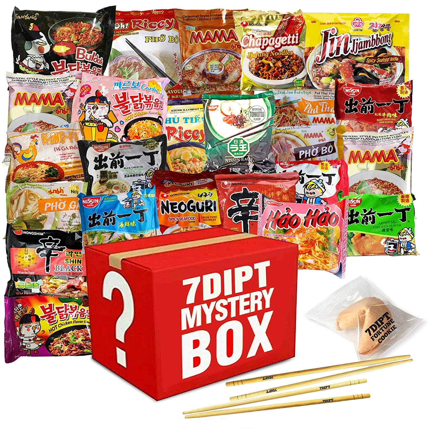 Asian Noodle Korean Ramen Food Gift Set Hamper Spicy Noodle Nongshim