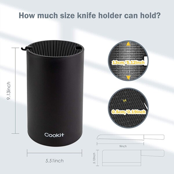 Knife Block Without Knives Etsy