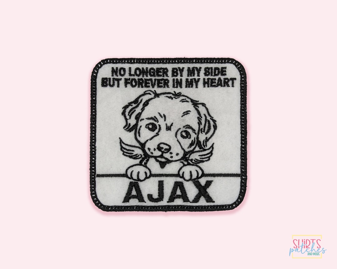 Custom Embroidered Rottweiler Memorial Dog Patch. Memory Patch. Morale