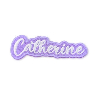 Custom Name Patch – Personalized Embroidered Applique (Catherine)