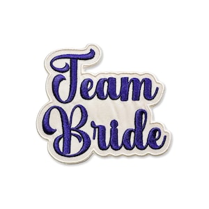 Embroidered Team Bride Patch for Jackets, Hats, and Bachelorette Party Accessories