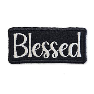Custom Blessed Embroidered Patch – Inspirational Iron‑On for Jackets, Bags & DIY Accessories