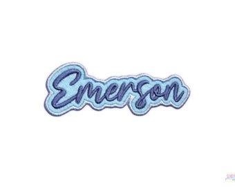 Custom Name Patch – Personalized Embroidered Applique (Emerson)