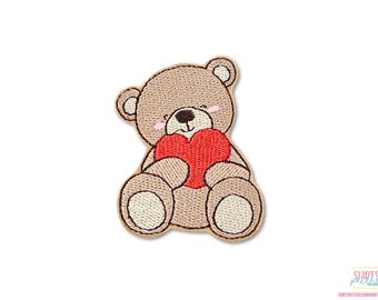 [GRAVER]★POLAR BEAR RED HEART EMBROIDERY SHORT PADDING GRAVER]☆POLAR BEAR RED HEART EMBROIDERY SHORT PADDING