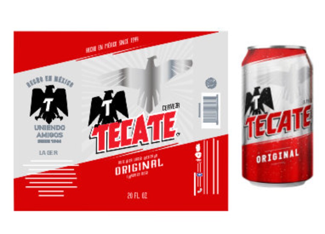 Tecate Lager Beer Original Label File for Tumbler, Cake or Sublimate