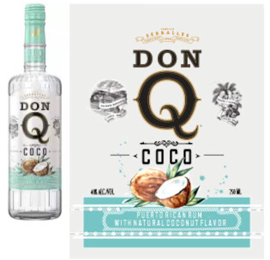 Rum Don Q Coconut Digital Label File Files in JPG and PNG - Etsy