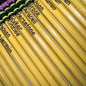 Custom Pencils - Engraved Pencils - Personalized Pencils