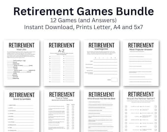 Retirement Party Games, Retirement Party Printable Games, Retirement Games Him Her, Retirement Wishes, Office Retirement, Family Party
