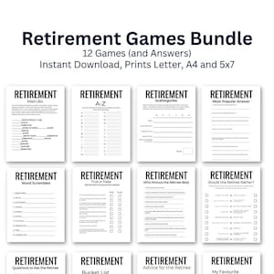 Retirement Party Games, Retirement Party Printable Games, Retirement Games Him Her, Retirement Wishes, Office Retirement, Family Party